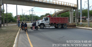 Lee más sobre el artículo Bloqueo vial afecta la movilidad en la glorieta de timba, Santander de Quilichao